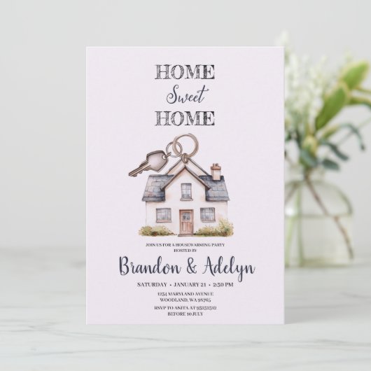 ホーム及び鍵ハウス温暖化招待状 招待状 (スタンド正面)