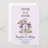 ホーム及び鍵ハウス温暖化招待状 招待状 (正面/裏面)