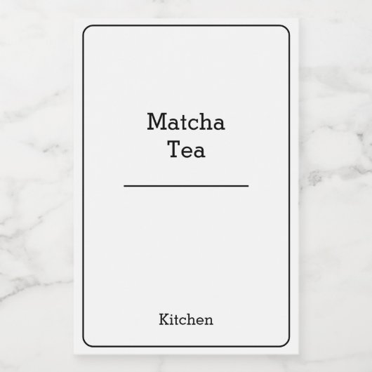 ホーム団体や組織ミニマルモダンリスト格納jar フードラベル (シングルラベル)