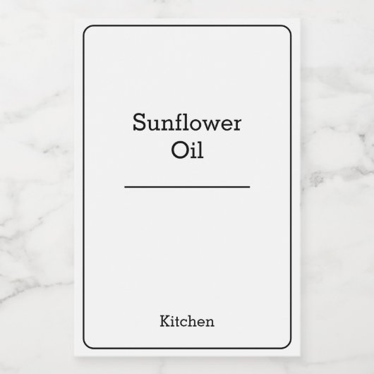 ホーム団体や組織ミニマルモダンリスト格納jar フードラベル (シングルラベル)