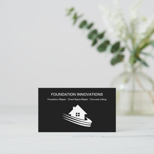 ホーム基礎および修理名刺 名刺 (スタンド正面)