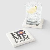 ホーム大きい石コロラド ストーンコースター (横)