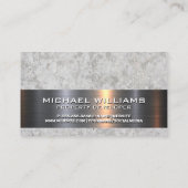 ホーム大理石ロゴ |金属と石 名刺 (裏面)