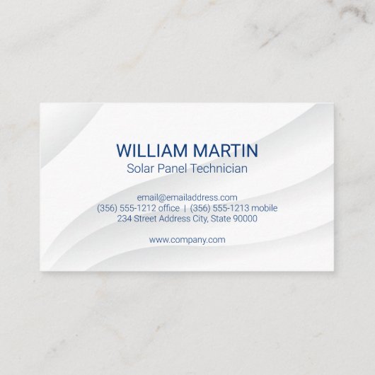 ホーム太陽のエナジーロゴ 名刺 (裏面)