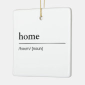 ホーム定義辞書の白黒の休日 セラミックオーナメント (左)