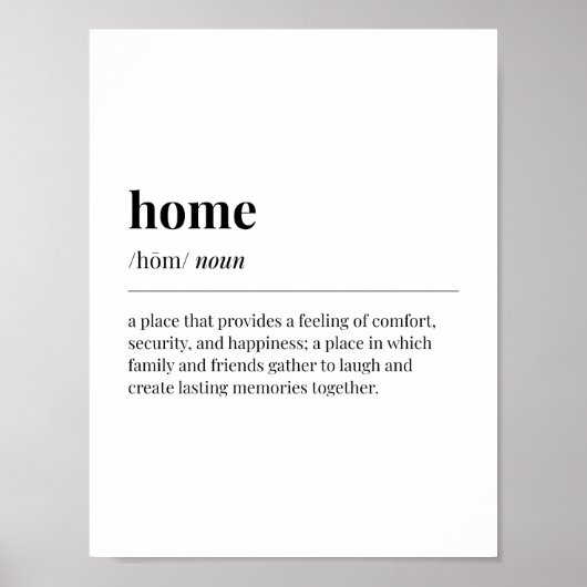 ホーム定義 ポスター (正面)