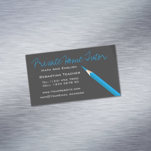 ホーム家庭教師先生鉛筆 マグネット名刺 (インサイチュ)