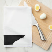 ホーム州アウトラインハートテネシー キッチンタオル (四つ折り)