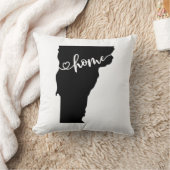 ホーム州アウトラインハートバーモント クッション (ブランケット)