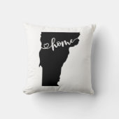 ホーム州アウトラインハートバーモント クッション (正面)