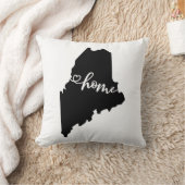 ホーム州アウトラインハートメイン クッション (ブランケット)