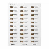 ホーム州サウスダコタレトロカラーアドレス ラベル (フルシート)