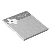 ホーム州マップアート – カスタムウェディングテキサス州 ノートパッド (アングル)