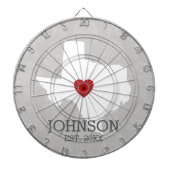 ホーム州マップアート – 名前をカスタムするテキサス州 ダーツボード (正面)