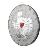 ホーム州マップアート – 名前をカスタムするテキサス州 ダーツボード (正面右)