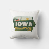 ホーム州レトロカラーアイオワ クッション (正面)