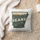 ホーム州レトロカラーアーカンソー クッション (ブランケット)
