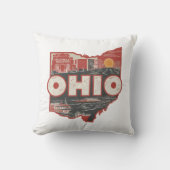ホーム州レトロカラーオハイオ クッション (正面)