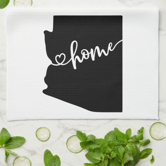 ホーム州概要ハートアリゾナキッチンタオル キッチンタオル (折り畳み)