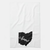 ホーム州概要ハートオハイオ キッチンタオル (縦)