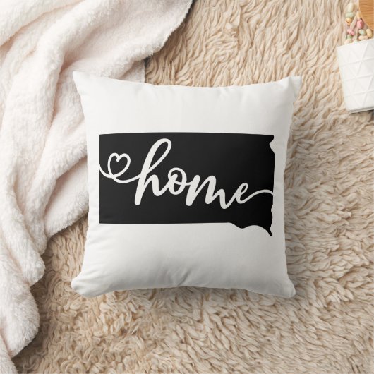 ホーム州概要ハートサウスダコタ クッション (ブランケット)