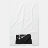 ホーム州概要ハートノースダコタ キッチンタオル (縦)