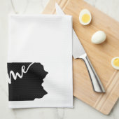 ホーム州概要ハートペンシルバニア キッチンタオル (四つ折り)