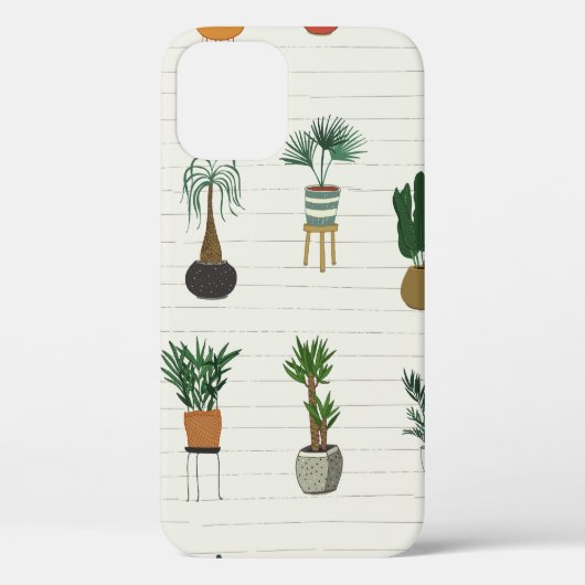 ホーム工場:手描きシームレスインテリア Case-Mate iPhoneケース (裏面)