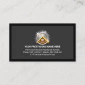 ホーム建物ルーフハンディマンフレーム 名刺 (裏面)