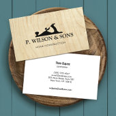 ホーム建築とカーペンターウッドグレイン 名刺