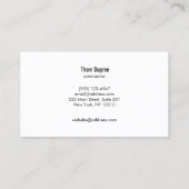 ホーム建築と大工ウッド飛行機ロゴ2 名刺 (裏面)