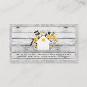 ホーム建築ツール | 木製コンクリート 名刺 (裏面)