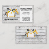 ホーム建築ツール | 木製コンクリート 名刺 (正面/裏面)