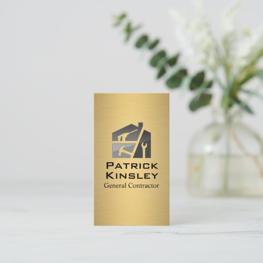 ホーム建築 | 請負人 名刺 (スタンド正面)
