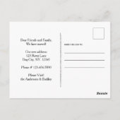 ホーム引っ越しましたドッグファミリーペット引越アナウンセメン ポストカード (裏面)