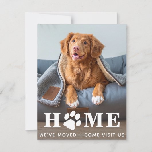 ホーム引っ越しましたドッグ移動 案内状 (正面)