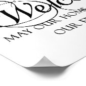 ホーム引用文へようこそ ポスター (角)