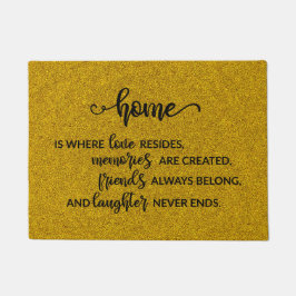 ホーム引用文 |金ゴールド ドアマット