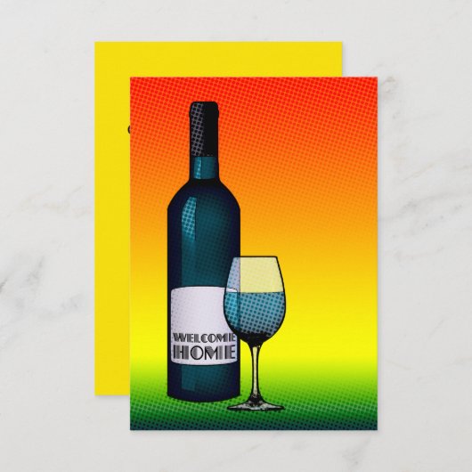 ホーム応援 招待状 (正面/裏面)