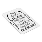 ホーム感動的引用文 – ファミリー賛美- s マグネット (右側)