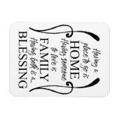 ホーム感動的引用文 – ファミリー賛美- s マグネット (横)