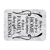 ホーム感動的引用文 – ファミリー賛美- s マグネット (横)