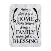 ホーム感動的引用文 – ファミリー賛美- s マグネット (縦)