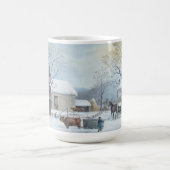 ホーム感謝祭(1861)ヴィンテージアートクリスマスマグカップ コーヒーマグカップ (中央)