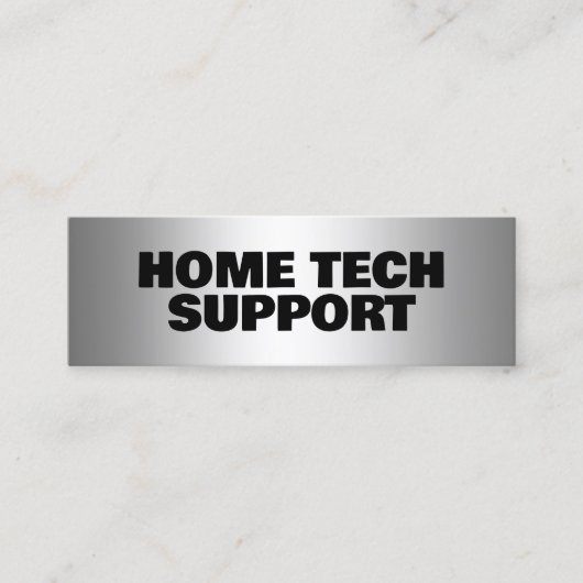 ホーム技術サポート スキニー名刺 (正面)