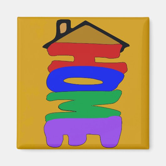 ホーム抽象芸術 マグネット (正面)
