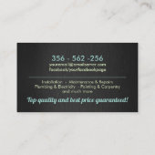 ホーム改善のアイコン – 便利屋サービス 名刺 (裏面)