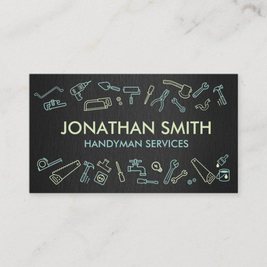 ホーム改善のアイコン – 便利屋サービス 名刺 (正面)