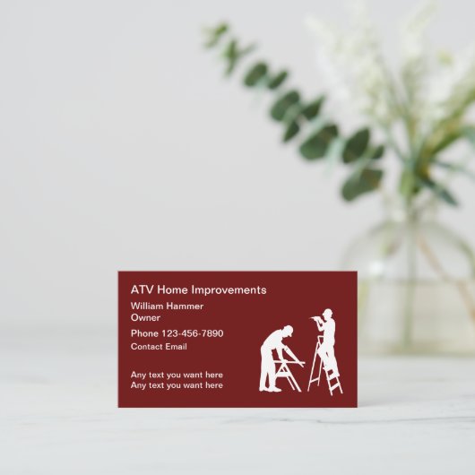 ホーム改善テーマ建築名刺 名刺 (スタンド正面)