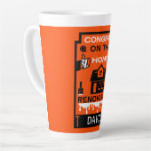 ホーム改善祝い カフェラテマグ (左アングル)